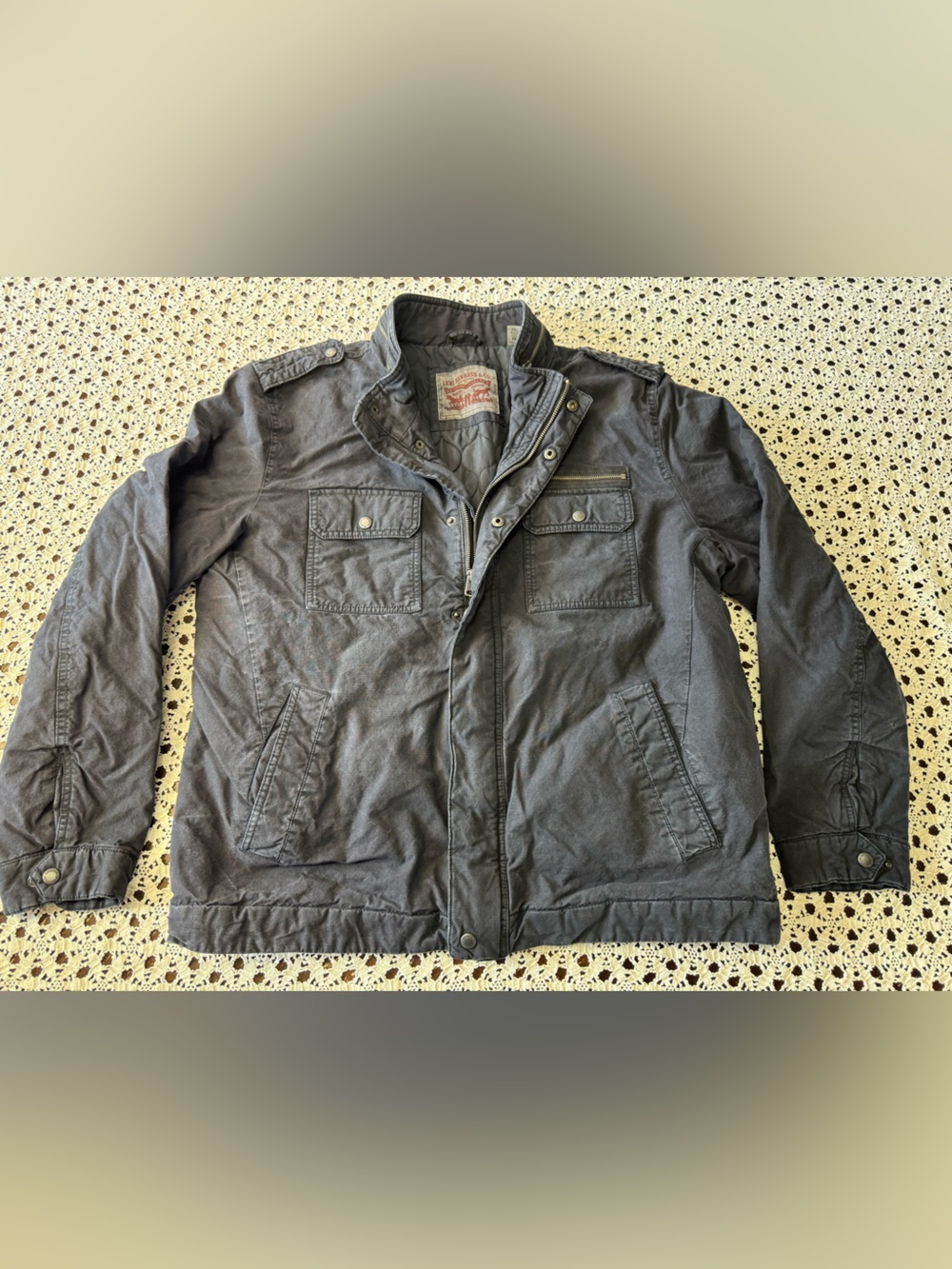 Levi's Dark Gray Military Field Jacket